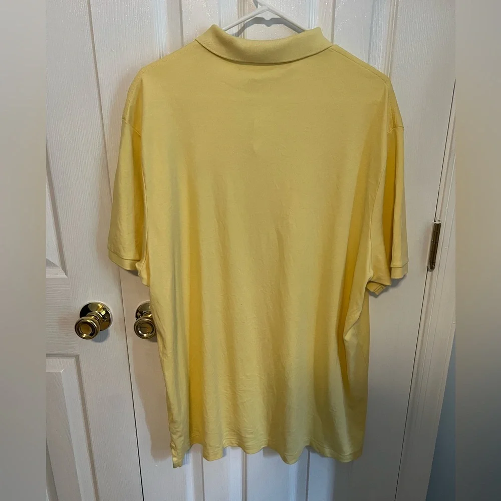 Polo Ralph Lauren‎ Mens XXL Yellow Cotton Short Sleeve Polo Shirt